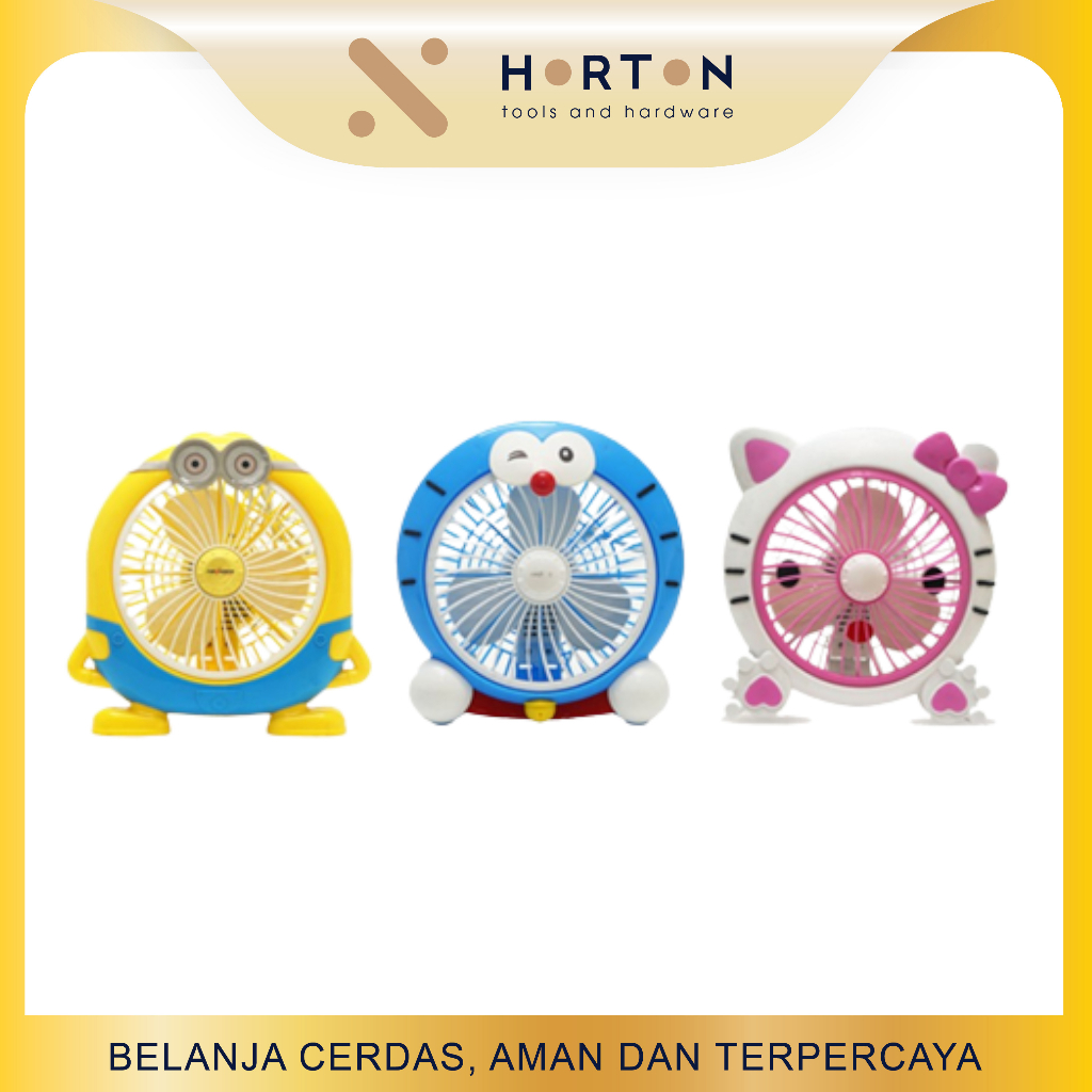 Kipas Angin Karakter Mini / Kipas Angin Duduk Desk Fan
