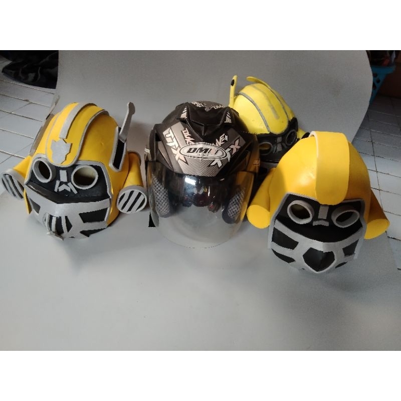 Topeng full face robot Bumblebee transformer