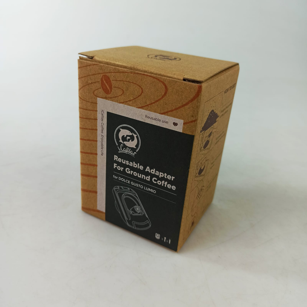 iCafilas Adapter Kapsul Kopi Reusable untuk Mesin Dolce Gusto Lumio - PA66 - Black