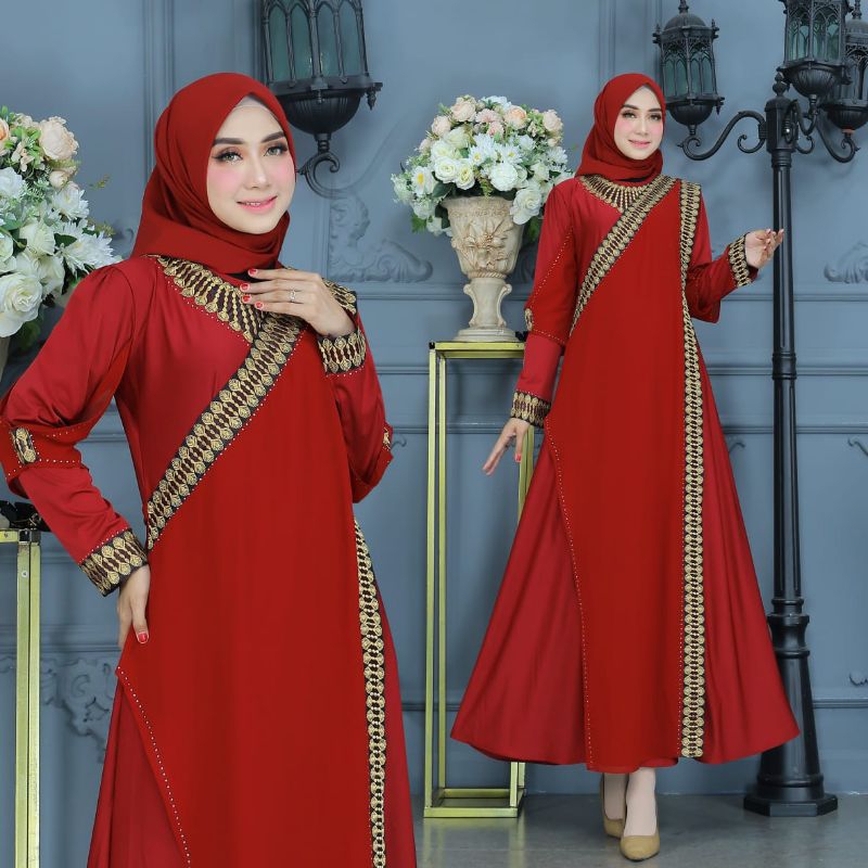 GAMIS ABAYA TURKEY MODEL SARI INDIA THANIA BERWARNA