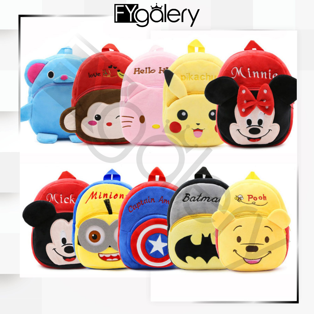 FYGALERY FYG1367 Tas Anak Karakter Tas Ransel Anak Sekolah Backpack Mini Motif