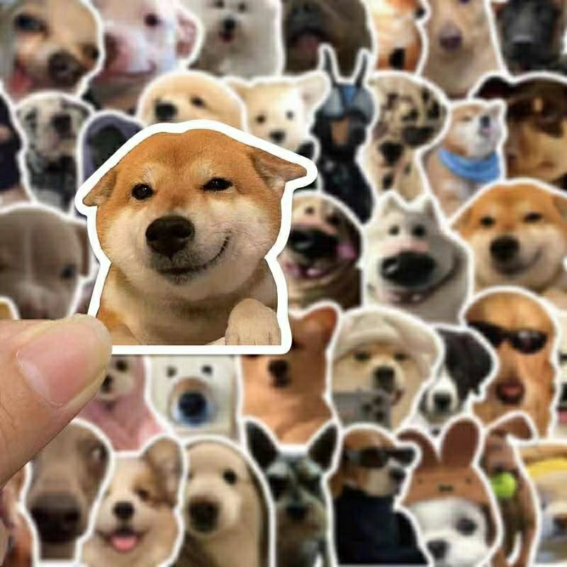 

Stiker anjing meme lucu 30pc Funny Dog Sticker