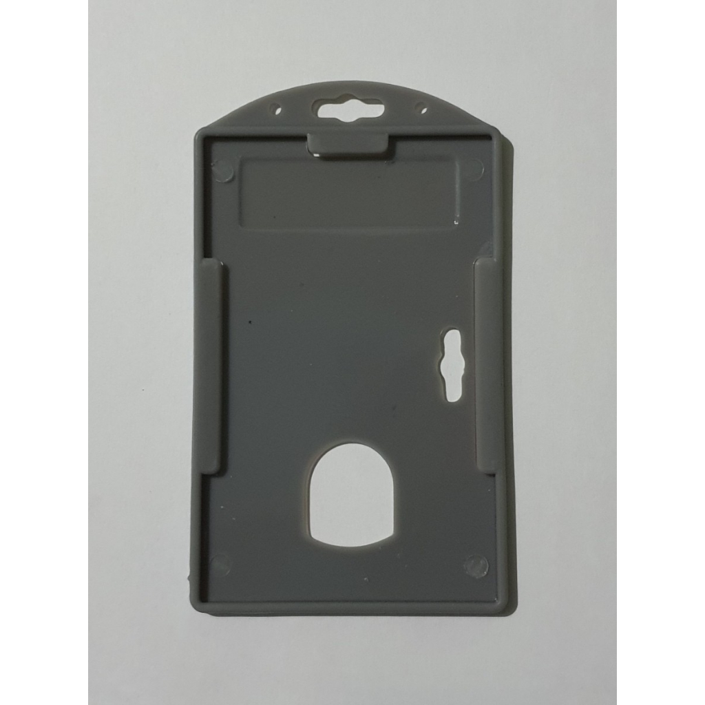 ID Card Casing Case Holder Name Tag Plastik 1 Sisi satuan Hitam Polos