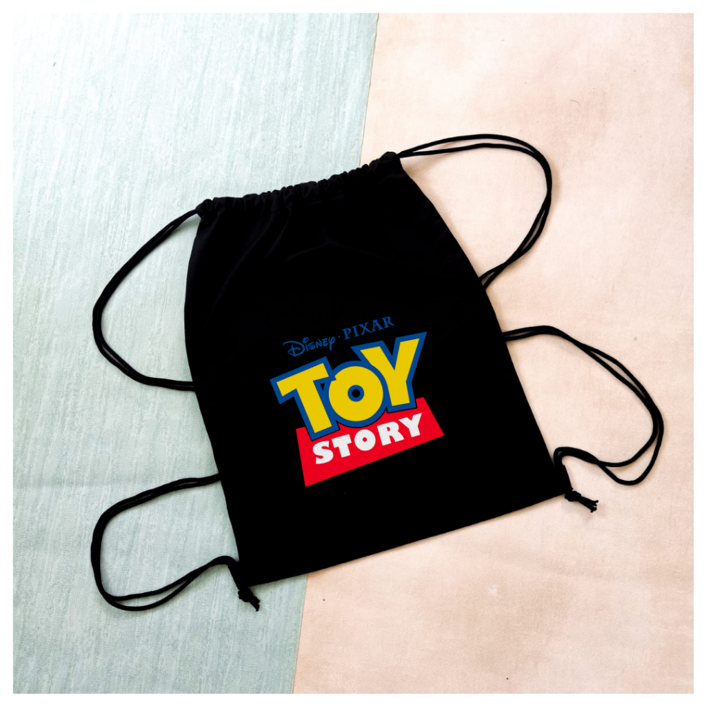 New Stringbag MONSTER INC TOY STORY PRINCESS mermaid Series cartoon kartun anak tas ransel sekolah kampus kuliah wanita pria viral drawstring || kiiyoomii ||