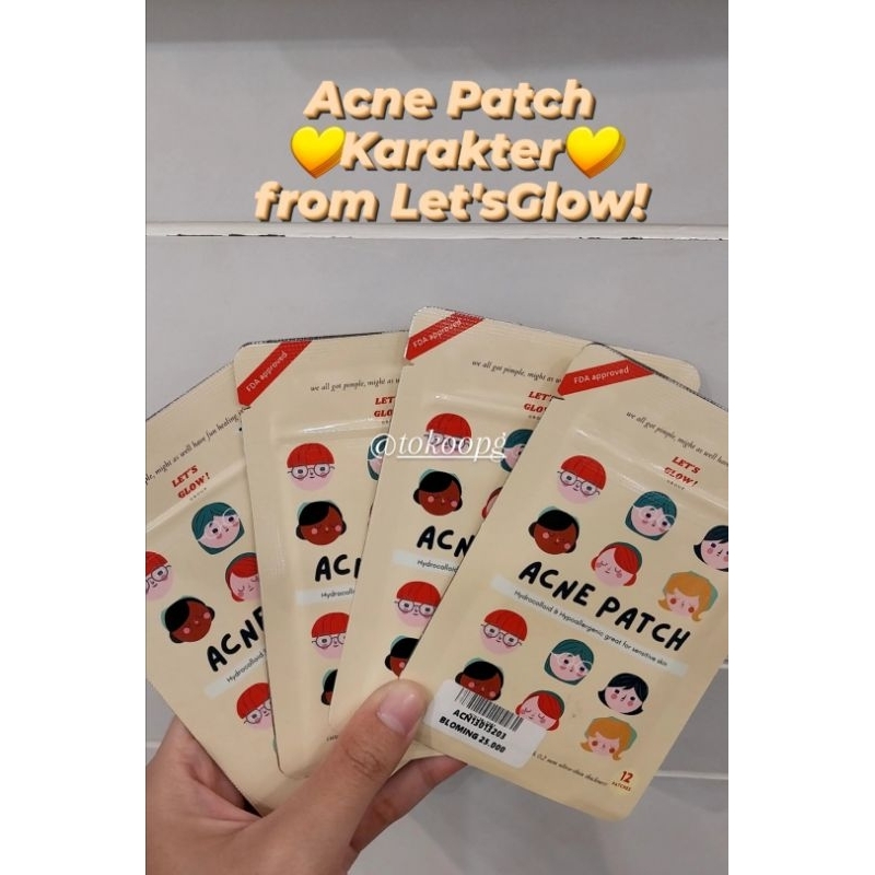 LET'S GLOW! BEAUTE - ACNE PATCH LET'S GLOW - Acne Patch Let's Glow - Acne Patch Karakter - Acne Patc