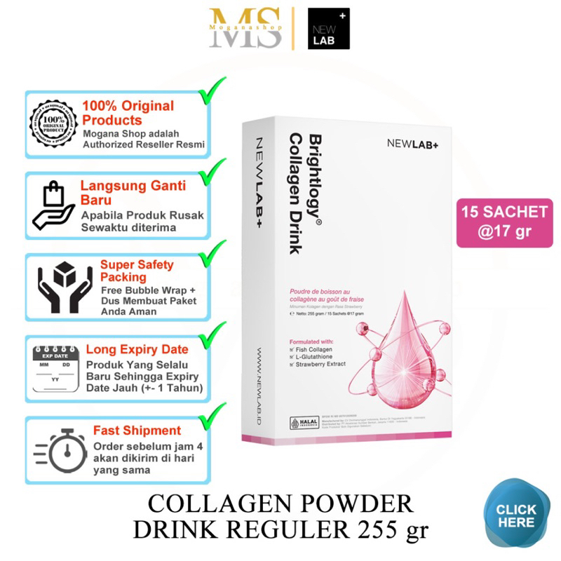 Newlab Premium Collagen Drink | Minuman Kolagen Pemutih Badan Cepat | Collagen Beaudelab