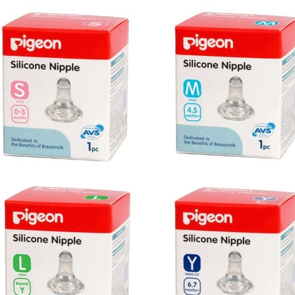 Pigeon Silicone Nipple / Dot Slim Neck