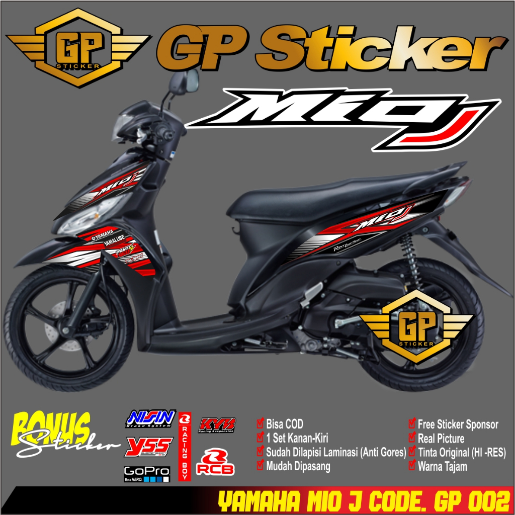 STRIPING MIO J MOTIF KEREN VARIASI MIO J MATIC STRIPING MIO GT VARIASI STRIPING . GP 002