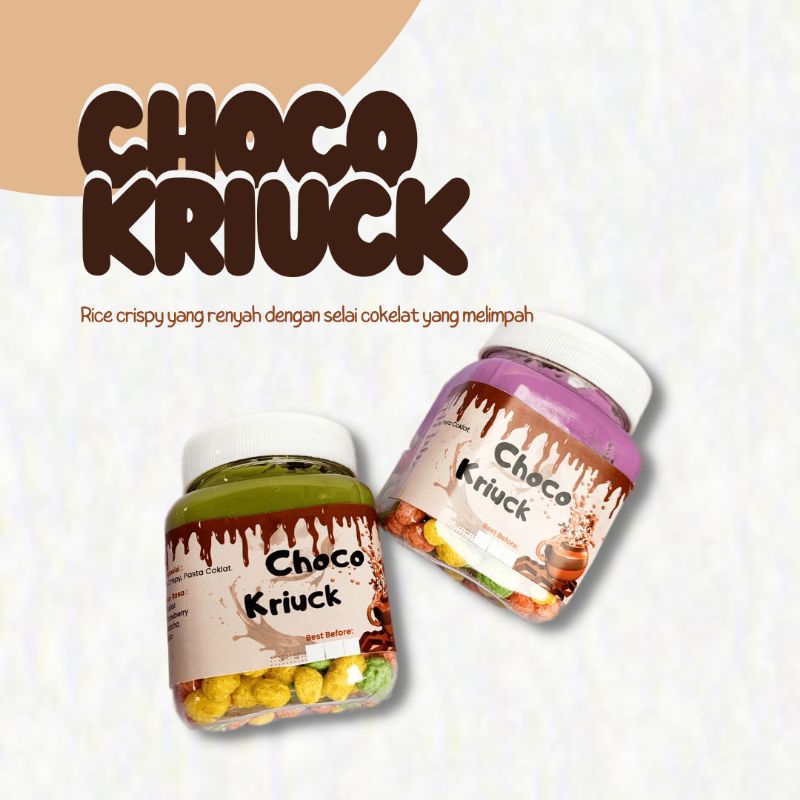 

Snack Viral Choco Criuck Choco Jar Rice Crispy Coklat Crispy Cemilan Crispy
