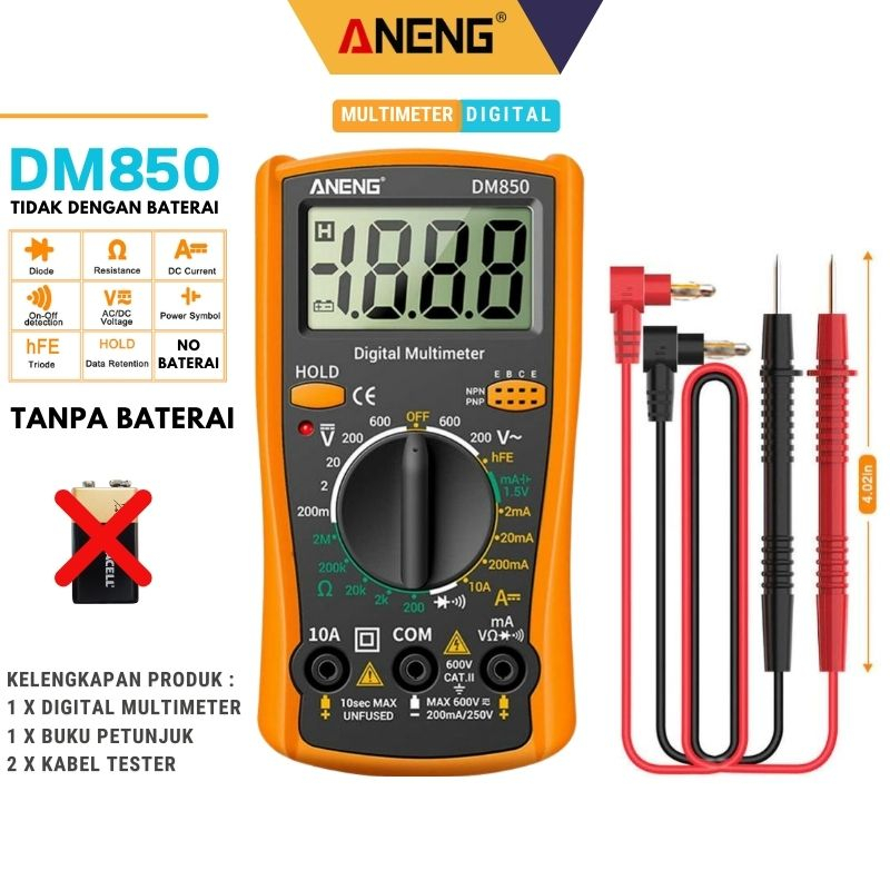 ANENG Digital Multimeter Voltmeter Voltage Tester ANENG DM850 Portable Auto AC/DC