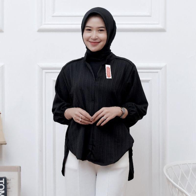 Kemeja Blouse Wanita Oversize - Livia Blouse Lady Crush - Outer Wanita Korean Style