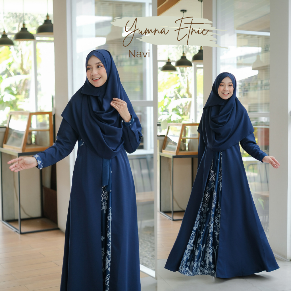 Baju Muslim Gamis Yumna Size Jumbo