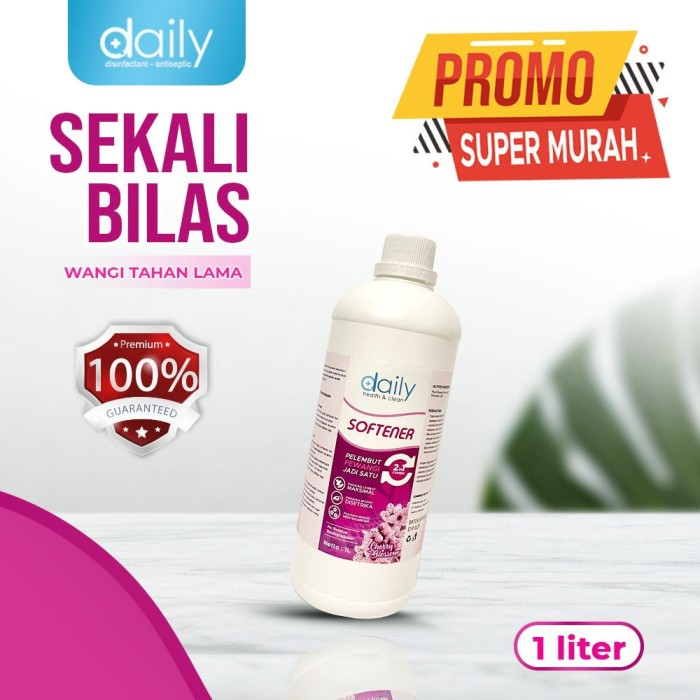 PEWANGI DAN PELEMBUT PAKAIAN SOFTENER 2 IN 1 - DAILY SOFTENER CHERRY BLOSSOM DAN GLAMOROUS PURPLE