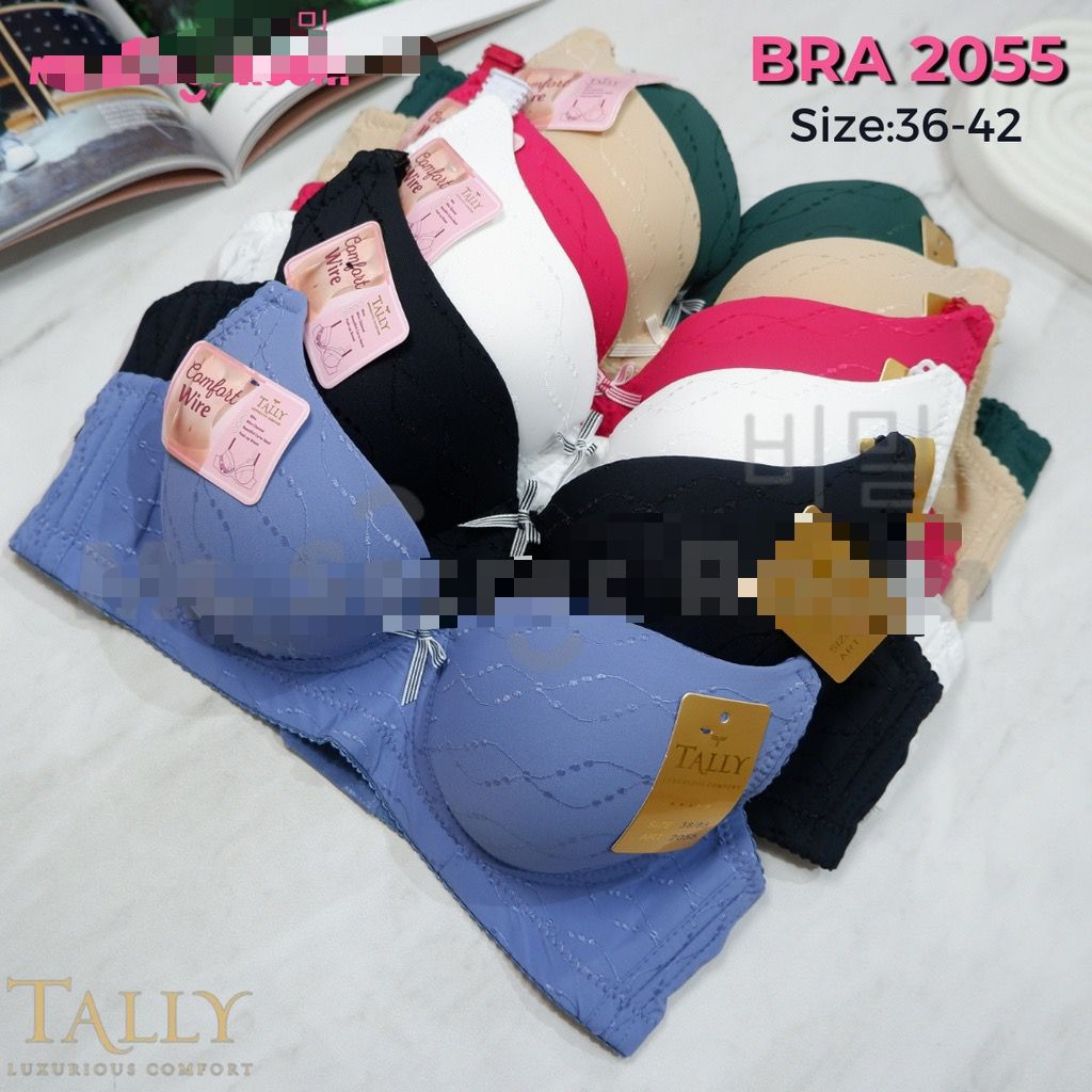 BH BRA 2055 TALLY - TALLY BRA BH HARIAN 2055 | ADA KAWAT | BUSA TIPIS | CUP B/C | BAHAN KATUN