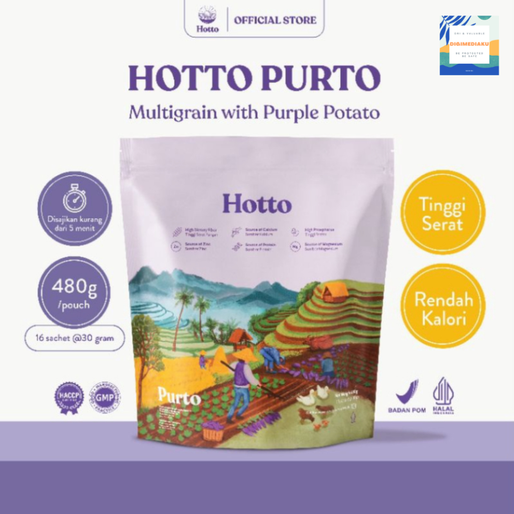 PROMO!! Hotto Purto Multigrain with Purple Potato (1 pouch) Meal Replacement