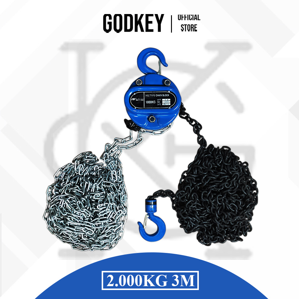 JAPAN Chain Block 2 ton x 3 meter Kerekan Manual Takel bulat Manual Katrol Alat Angkat Barang Chain 
