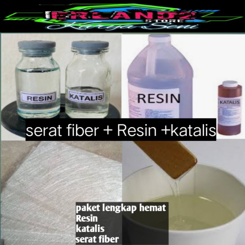 resin katalis serat fiber paket lengkap hemat