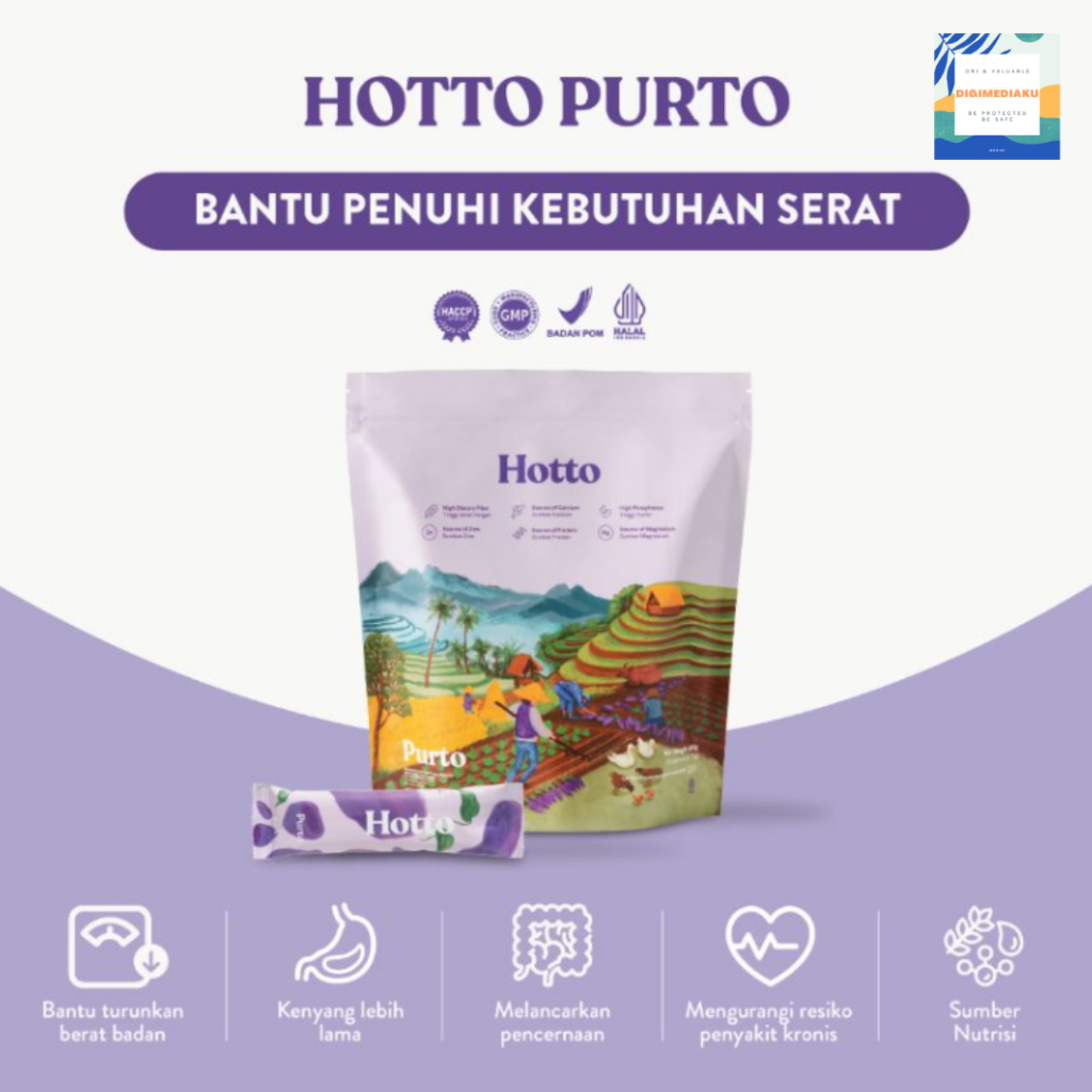 Hotto Purto Multigrain with Purple Potato (9 sachet) Meal Replacement