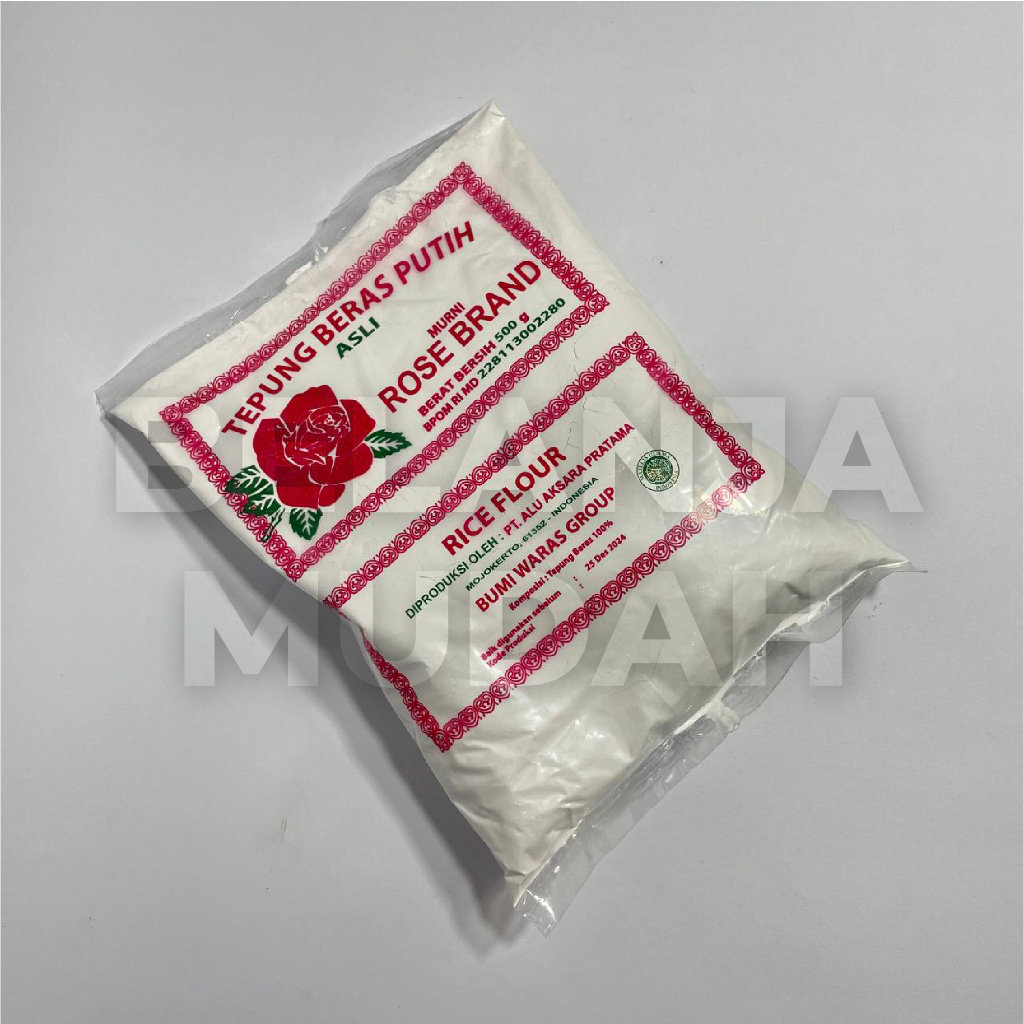 

TEPUNG BERAS ROSE BRAND 500G [ PUTIH - MURNI ] MURAH