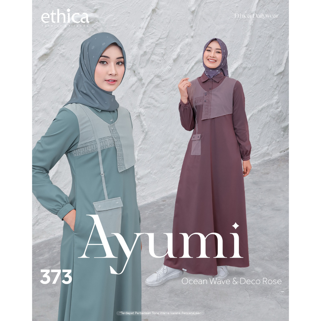 TERBARU GAMIS DEWASA ETHICA AYUMI 373 BAHAN KATUN | GAMIS ETHICA 2023
