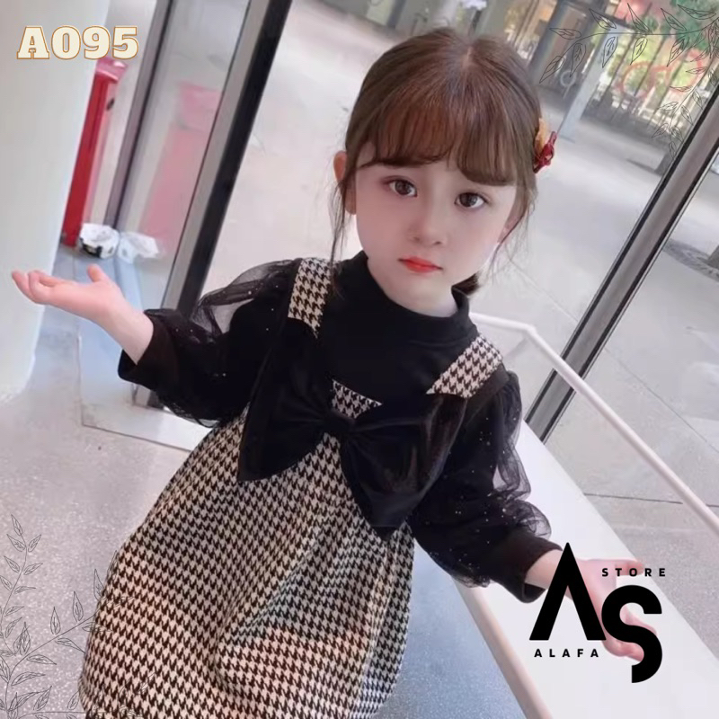 Dress anak perempuan import 1-4 th A095