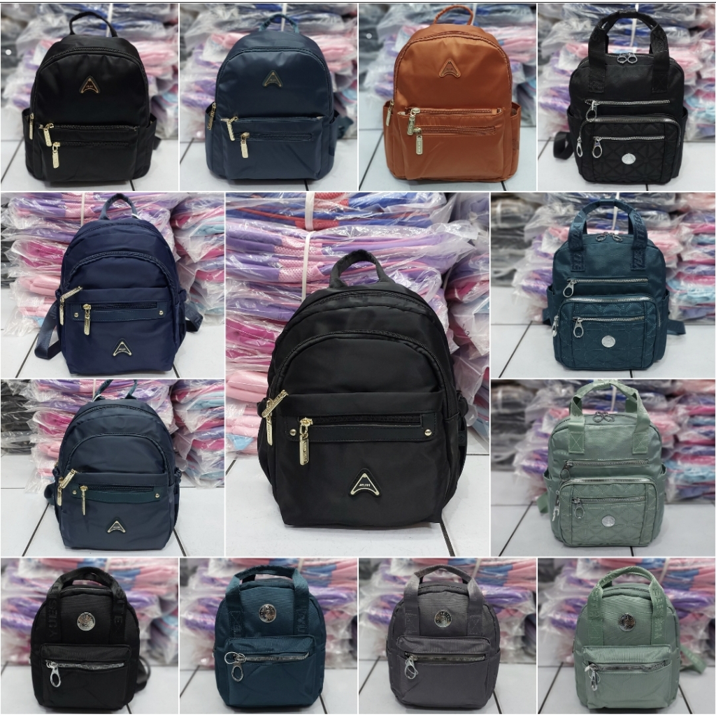 Tas ransel traveling import parasut casual multifungsi wanita