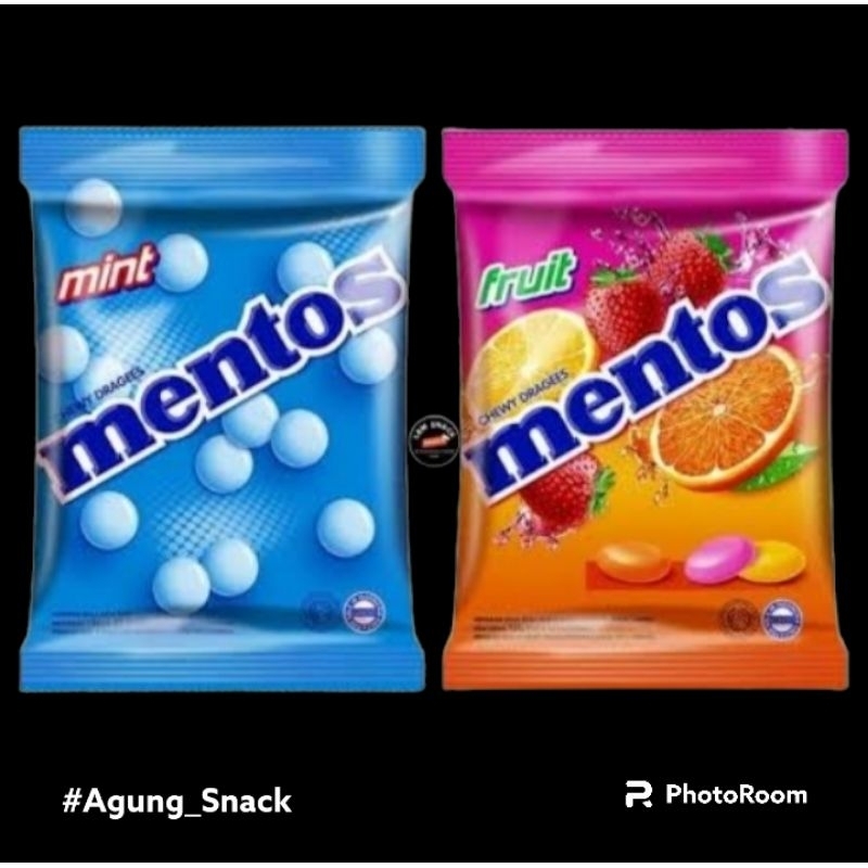 

Mentos Mint,Fruit & Fruit Delight 1 pack Isi 50 pcs