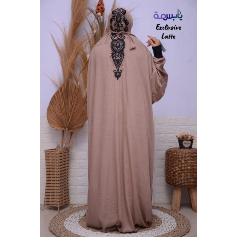 mukena Basmah eksklusif bordir/ mukena Tarim/mukena hadromaut/ mukena yabasmah