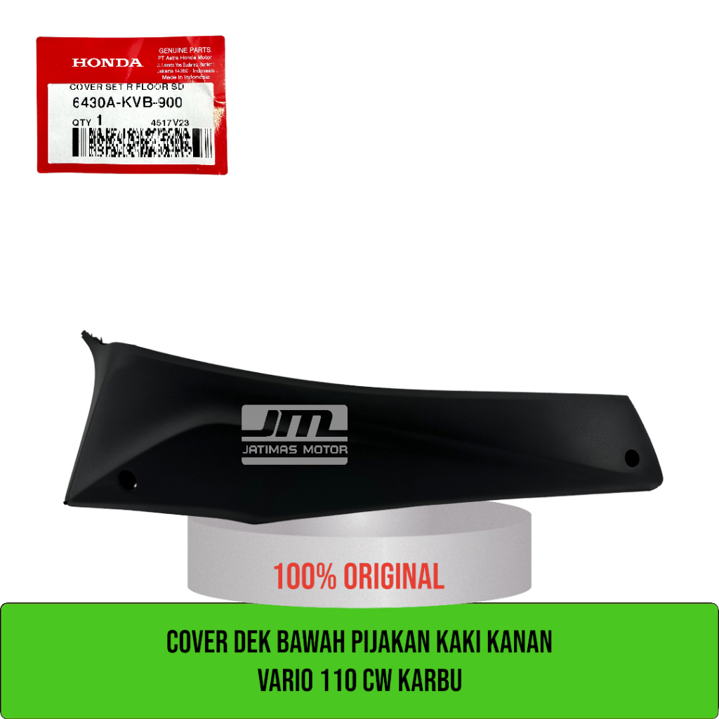Cover dek bawah pijakan kaki vario 110 cw karbu 6430A-KVB-900 6430B-KVB-900