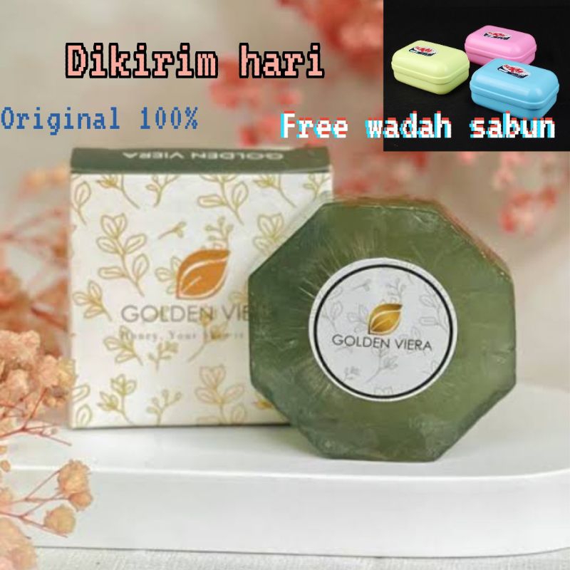 sabun Golden Viera free gift untuk kulit cerah