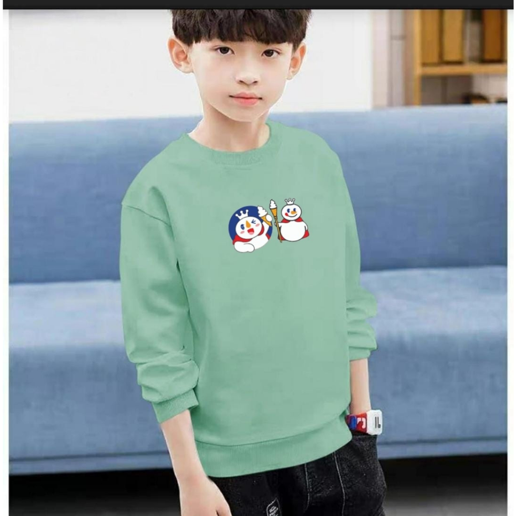 JOSJOLI_STORE/BAJU SWEATER MIXUE 4/Atasan Anak Laki-Laki Lengan Panjang/Fit To XS S