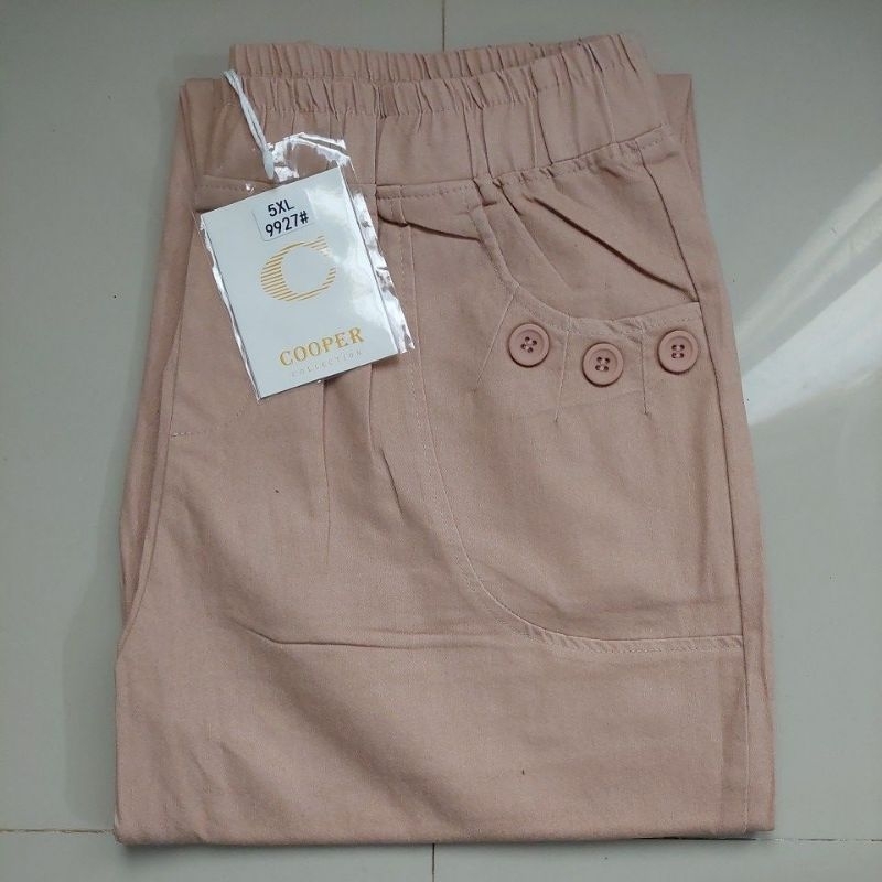 9927# ( XL, 2XL, 3XL, 5XL ) Celana Wanita Soft jeans import premium COOPER