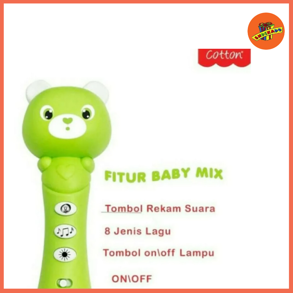 Cotton Baby Mic - Mainan Mikrofon Anak - Mainan Musikal