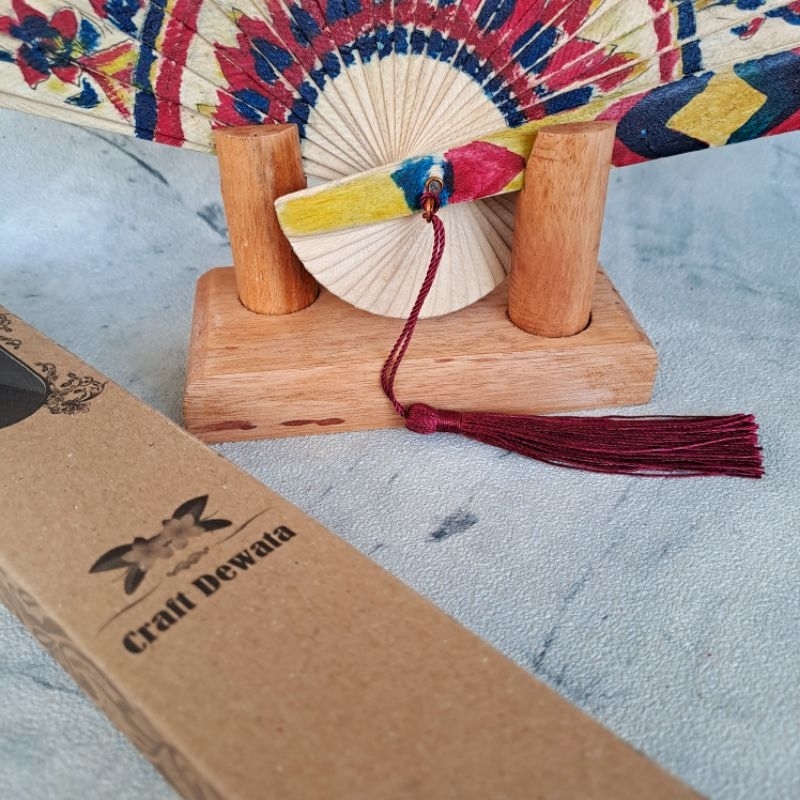 Made by Order ~ KIPAS LUKIS WAYANG Asli Bali / Kipas Kayu Lukis / Kipas Wayang / Pajangan Kipas