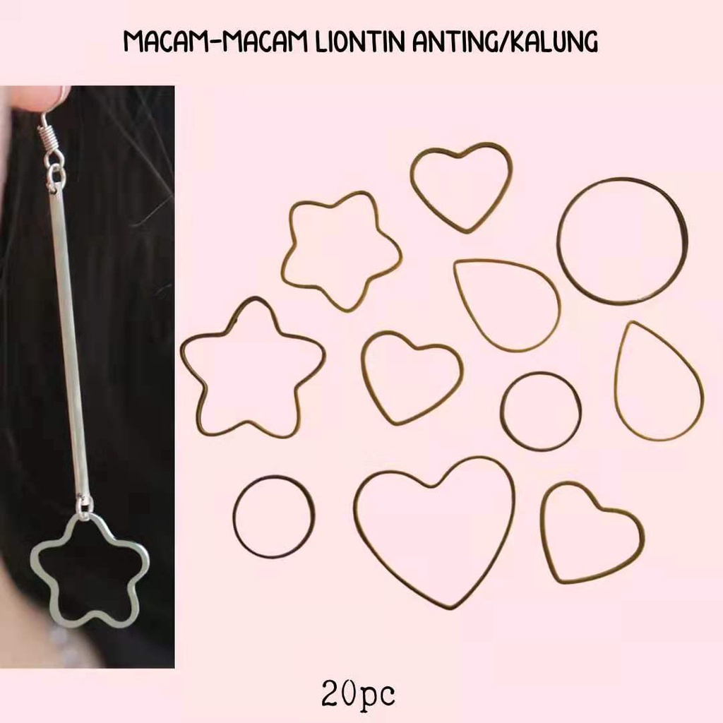 Macam-macam Liontin Anting / Kalung / Gelang Menghubungkan Gesper Kaitan Anting Harga/20pc