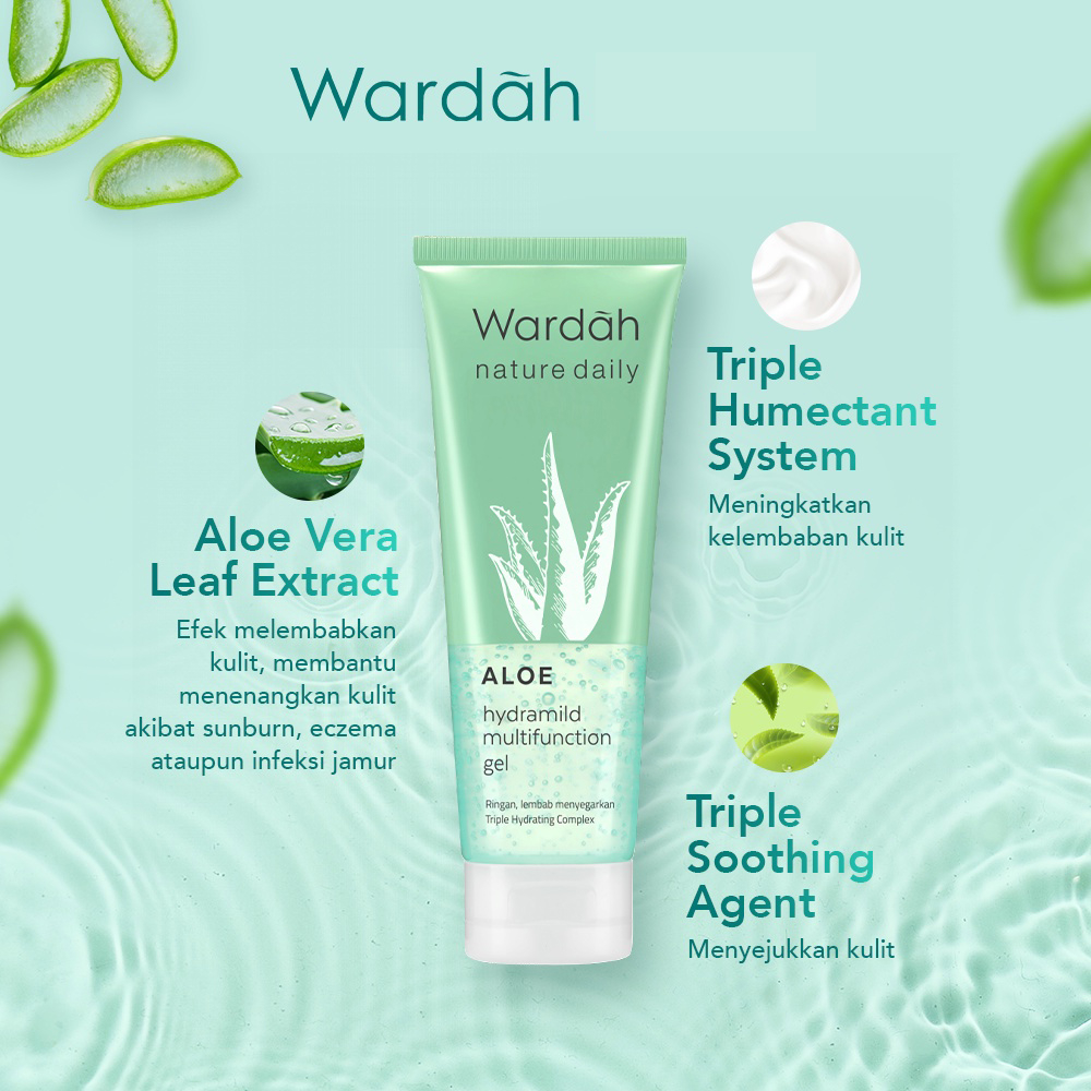 Wardah Nature Daily Aloe Hydramild Multifunction Gel - 100ml