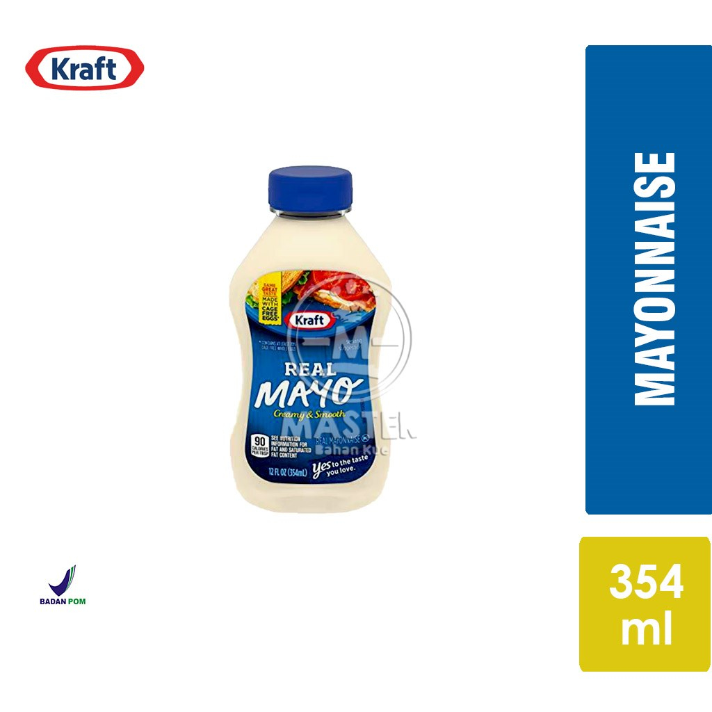 

Mayonnaise Kraft Real Mayo Creamy Smooth [Botol 354ml]