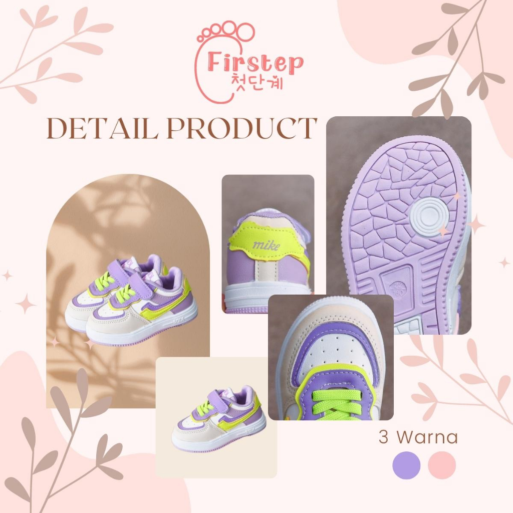 Sepatu Anak Perempuan Dan Laki Laki Import Sneaker Anak Usia 1-5 Tahun FS123