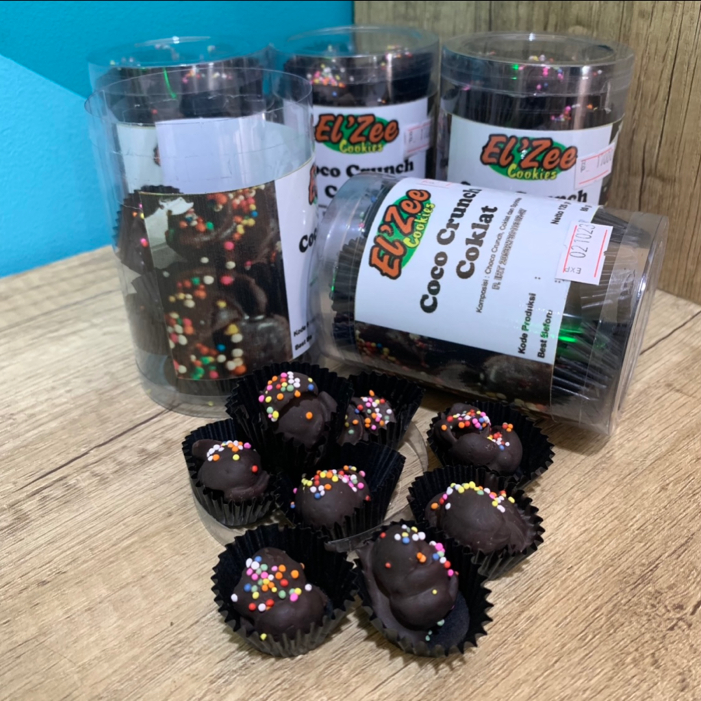 

Snack cemilan cookies COCO Crunch coklat EL Zee Cookies