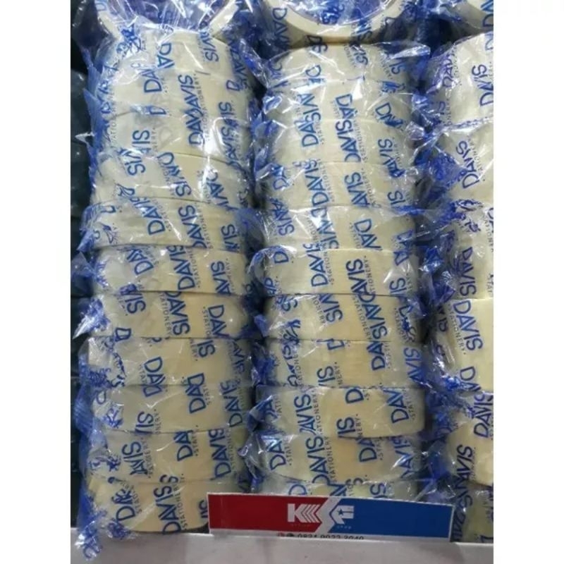 

Lakban Kertas DAVIS 20M MASKING TAPE PAPER TAPE