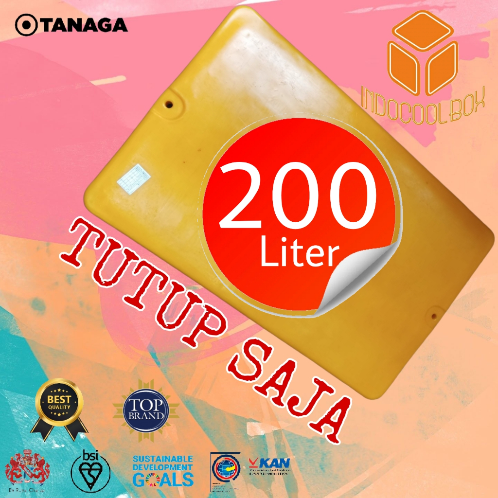 (TUTUP SAJA) Cooler Box 200lt Tanaga Termos Es Kotak Tempat Es Batu Daging Ikan Frozen Food Coolbox 