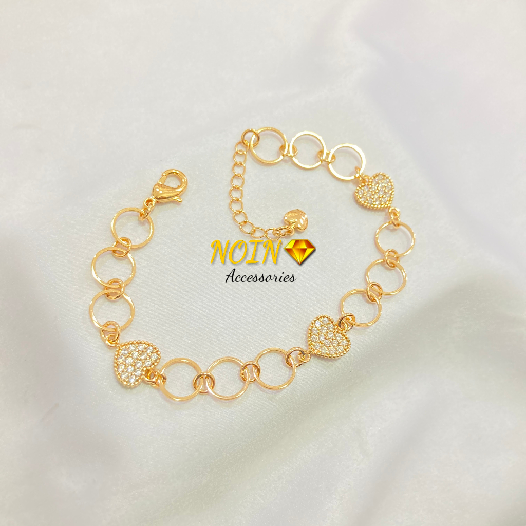 Gelang Rantai Motif Lapis Emas Xuping Aksesoris Perhiasan Wanita