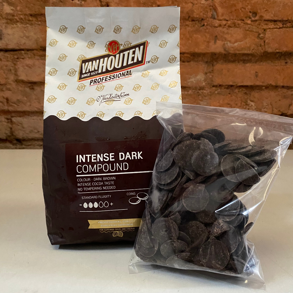 Van Houten Intense Dark Compound 200GR / Coin / Compound / Coklat / Dark