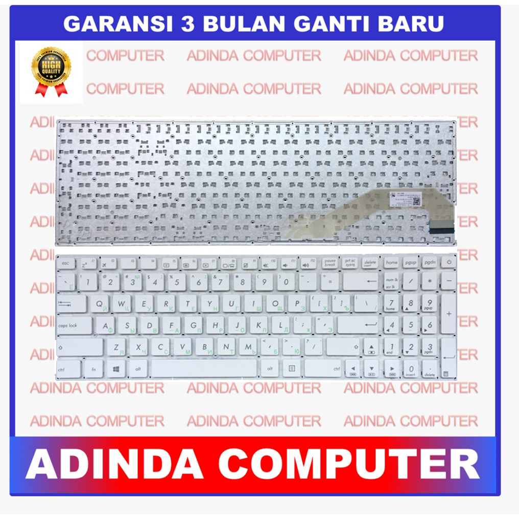 Keyboard Asus X540 X540L X540LA X540LJ X540S X540SA X544l X544la X544ld Putih White