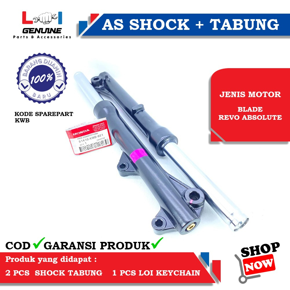 -LOI- AS SHOCK SET TABUNG HONDA KWB ORIGINAL BLADE, REVO ABSOLUTE