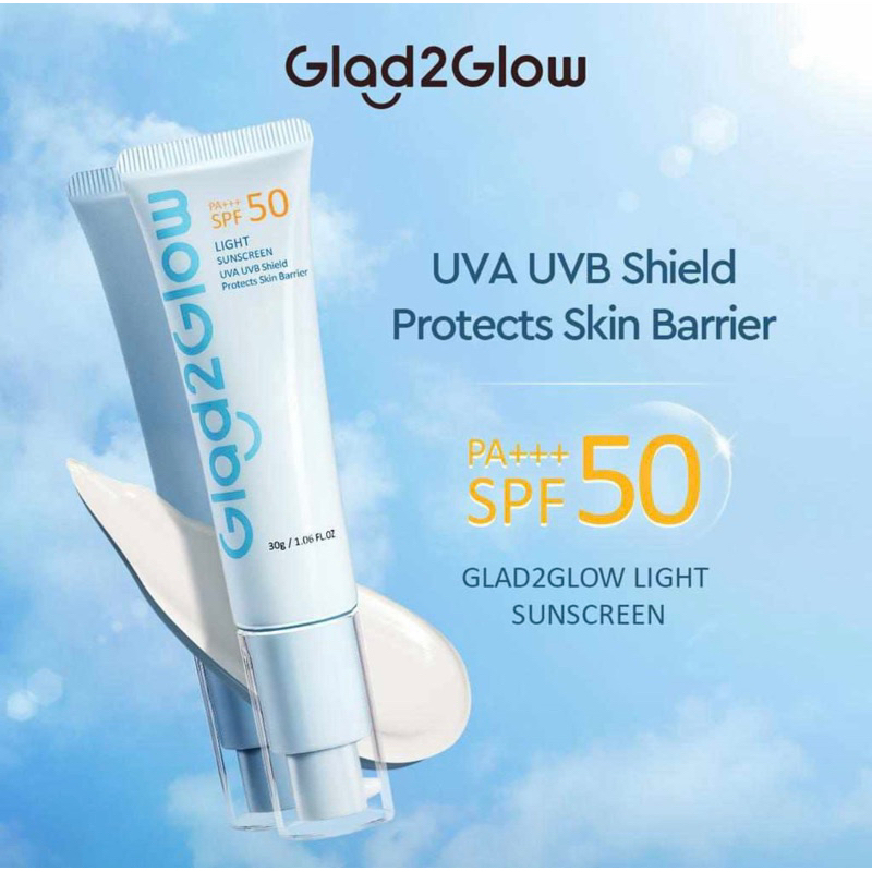 BUY 1 FREE 1 GIFT FACETOLOGY GLAD2GLOW Light Sunscreen Gel SPF 50 PA+++