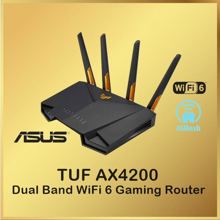 ASUS TUF Gaming AX4200 Dual Band WiFi 6 Gaming Router TUF-AX4200