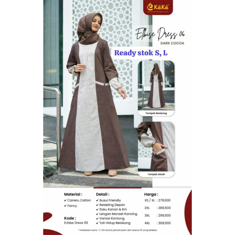 KEKR ELBISE DRESS 06 DARK CHOCO