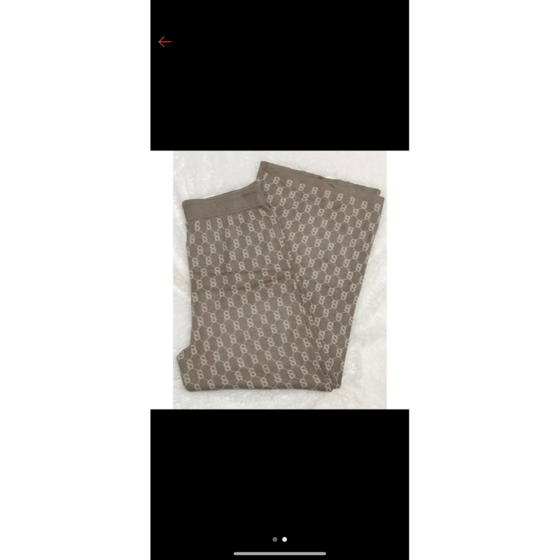 PRELOVED buttonscarves benang jarum signature comfy sweater taupe