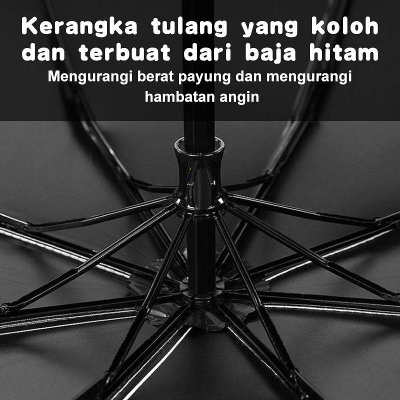 Payung Lipat 4 Jumbo 316 List Polkadot 10 Jari